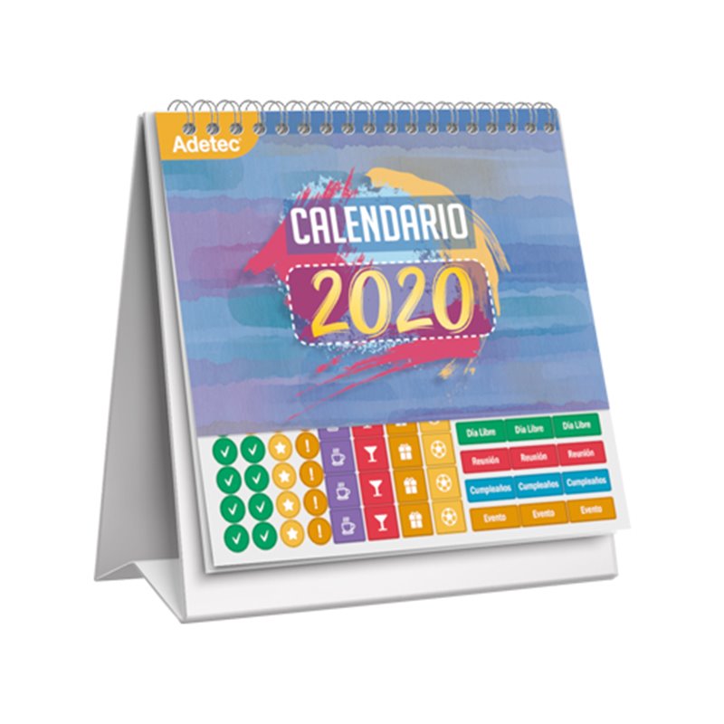 Adetec Calendario Triangular Con Sticker