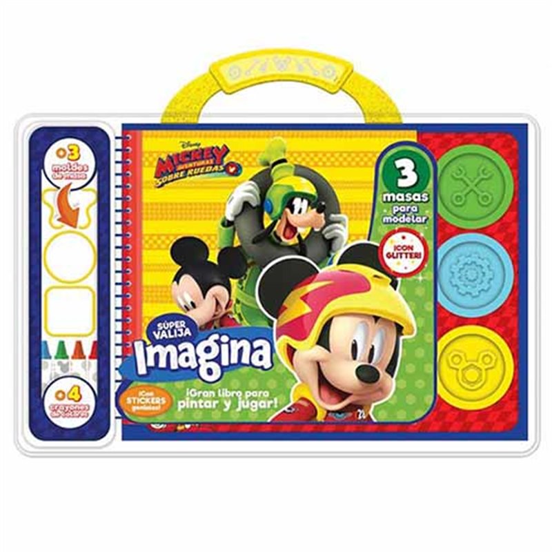 Blister Libro Mickey 3 Masas 3 Moldes 4 Crayones