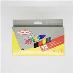 Crayones Maxi 12 Colores Artel