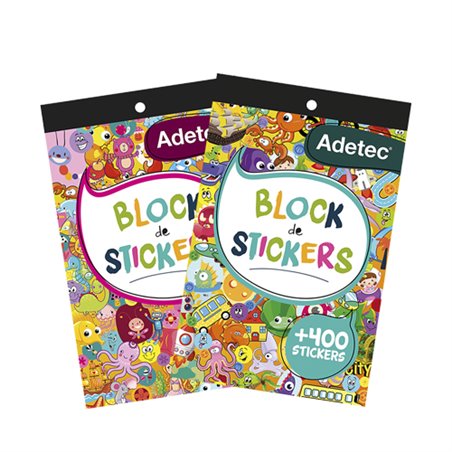 Block De Figuras C/Adhesivos Adetec - Ni