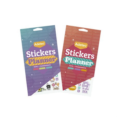 Adetec Block de Stickers Planificador Transparente