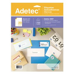 Adetec Etiqueta 101 x 25 Ink-Jet 06307