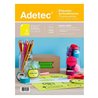 Adetec Etiqueta Ink-Jet Fluorescente 15 Hojas Amarilla 216 x 279