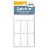 Adetec Etiqueta 26 x 54 Blanca