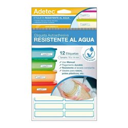 Adetec Etiqueta Resistente al Agua 70 x 14