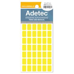 Adetec Etiqueta Fluores 11 x 17 Amarilla