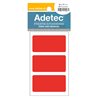 Adetec Etiqueta Fluores 35 x 70 Rojo