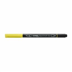 Brush Pen Aqua Doble Punta Chrome Yellow Light Lyra