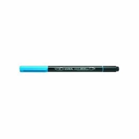 Brush Pen Aqua Doble Punta Light Blue Lyra