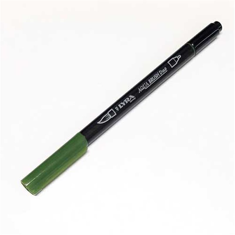 Brush Pen Aqua Doble Punta Olive Green