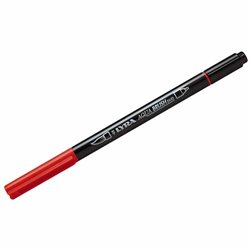 Brush Pen Aqua Doble Punta Saturn Red