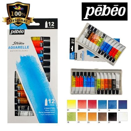 Acuarela 12 Tubos 12 Ml Pebeo