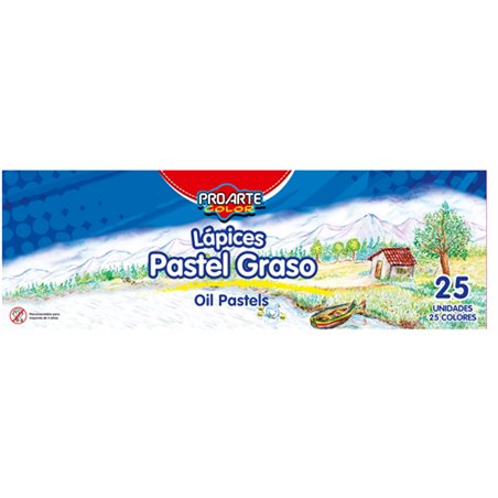 Lapices Pastel 25 Col Graso