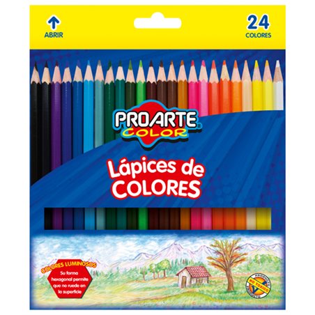 Lapices 24 Colores Proarte