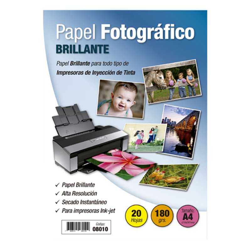 Papel Fotogràfico  Brillante  - A4