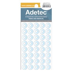 Adetec Caja Ojetillos Plástico Blanco