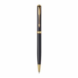 Boligrafo Sonnet Laca Negro Brillante Slim Gt Bp