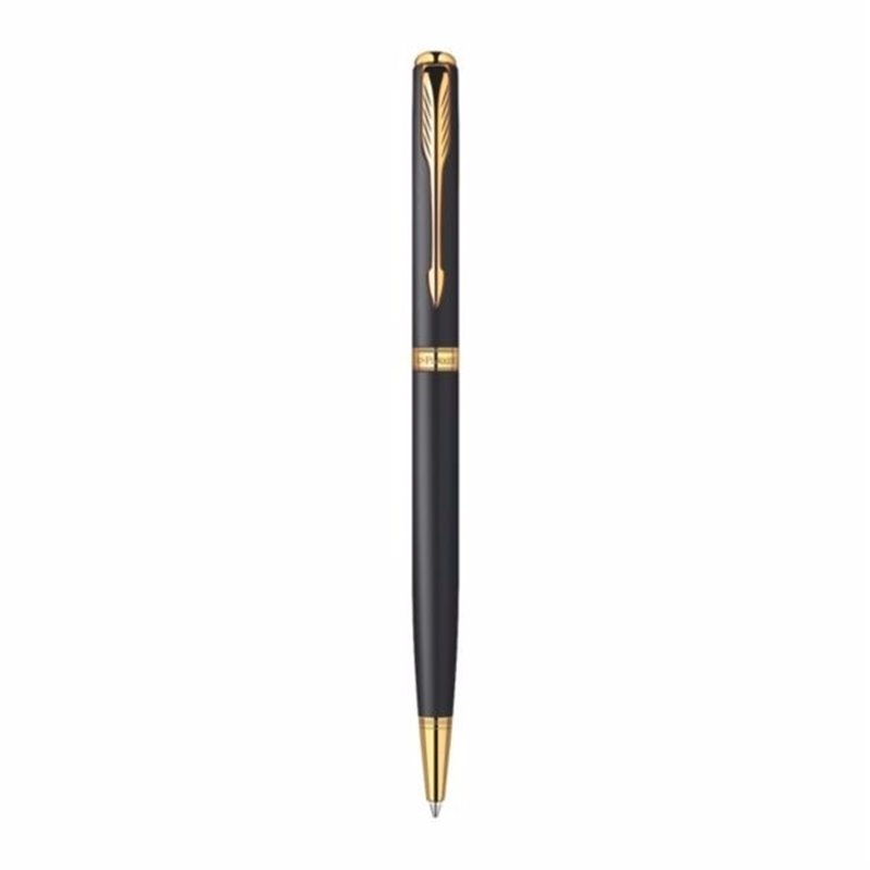 Boligrafo Sonnet Laca Negro Brillante Slim Gt Bp