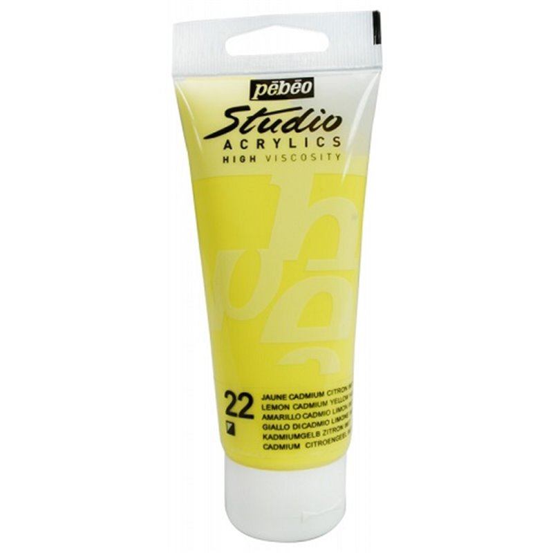 Acrilico Studio Amarillo Cadmio Citron 100 Ml Pebeo