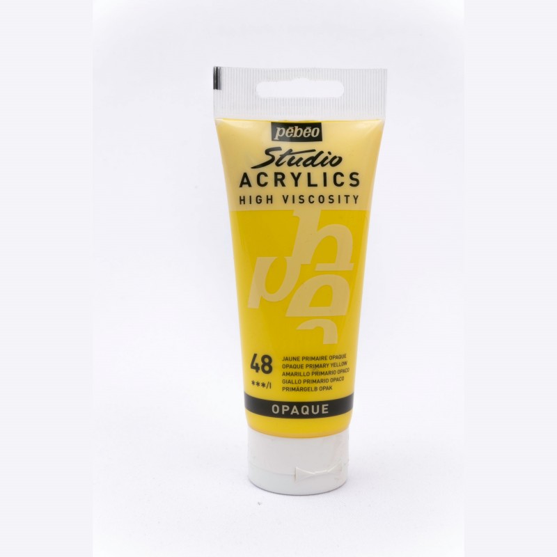 Acrilico Studio Amarillo Primario Opaco 100 Ml Pebeo