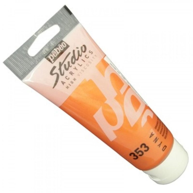 Acrilico Studio Naranja Amarillo Iridiscente 100 Ml Pebeo