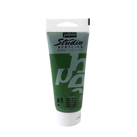 Acrilico Studio Tierra Verde 100 Ml Pebeo