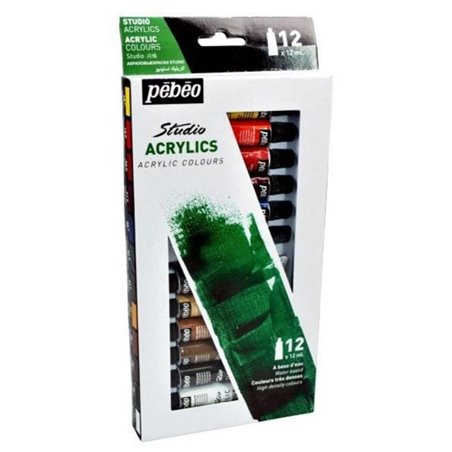 Pintura Acrilica 12Col Pebeo