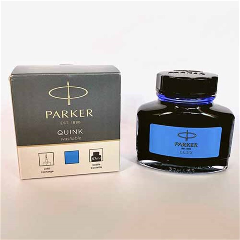 Frasco Tinta Parker Azul Lavable