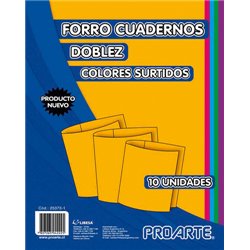 Proarte Forros Cuadernos Doblez Colores Surtidos