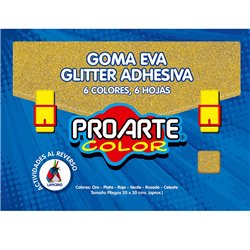 BLOCK GOMA EVA GLITTER PROARTE