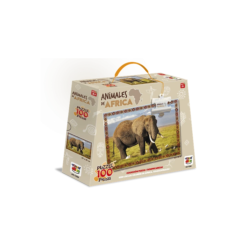 Puzzle 100 Piezas Animales De Africa Toyng Aa1220