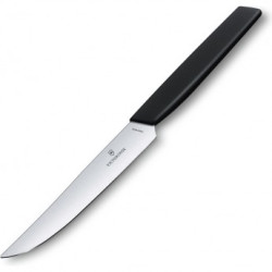 CUCHILLO DE MESA SERRADO SWISS MODERN NEGRO