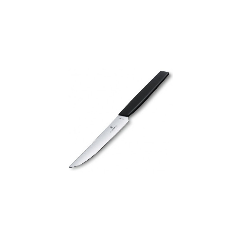 CUCHILLO DE MESA SERRADO SWISS MODERN NEGRO