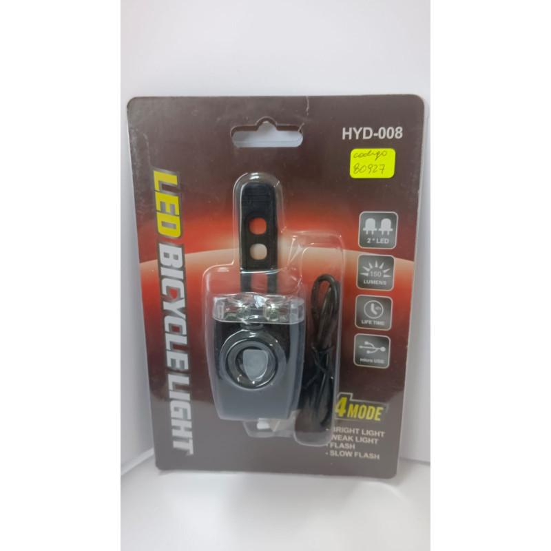 Linterna Led Bicicleta Light  recargable Irm09144