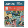 Papel Fotografico Autoadhesivo Adetec 180Gr Brillante 20 Hojas