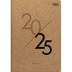 Agenda Planner Grapado Kraft Mensual M7 327077 Tilibra