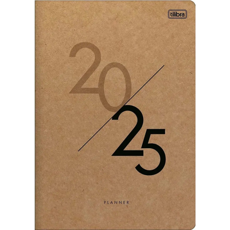 Agenda Planner Grapado Kraft Mensual M7 327077 Tilibra