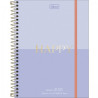 AGENDA PLANNER HAPPY M7 COLOR PASTEL ESPIRAL TILIBRA