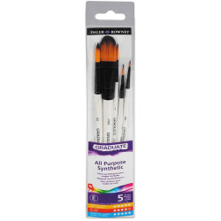 Set 5 Pinceles Graduate Paisajes 8-3/4-1-2-0 Daler Rowney