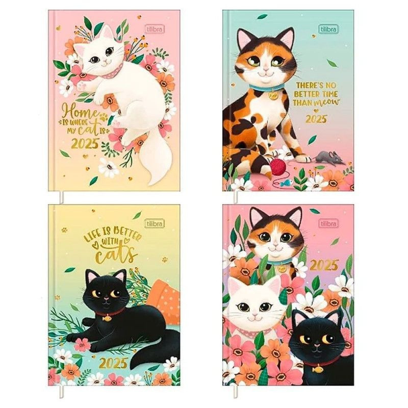 AGENDA MINI PURRFECT CATS M1 / TILIBRA