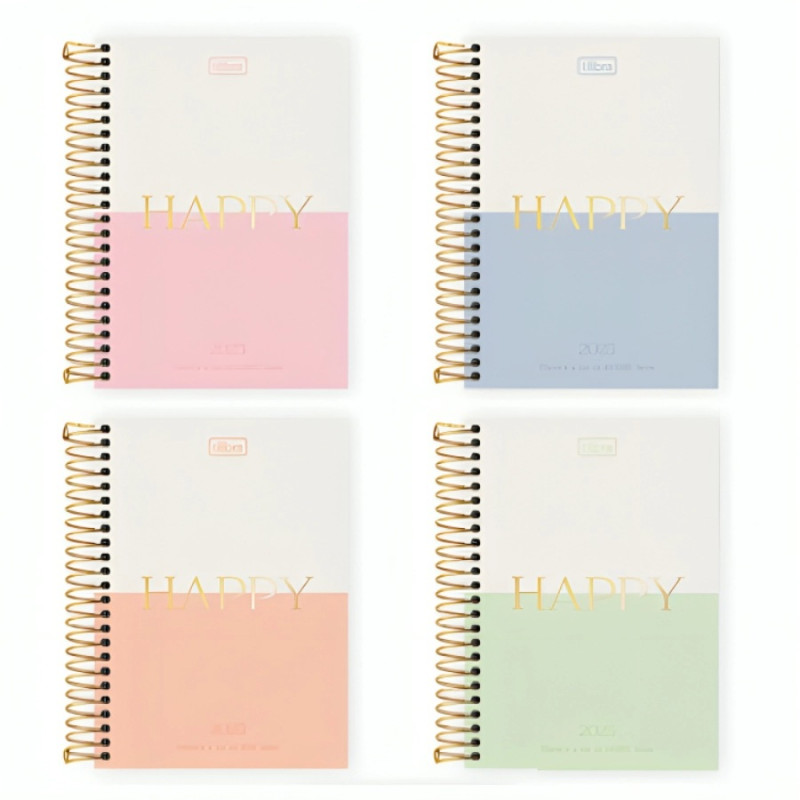 AGENDA HAPPY ESPIRAL M5 -2025 / TILIBRA