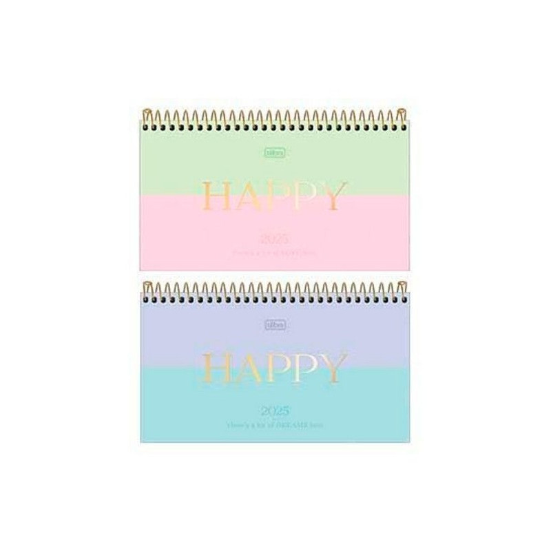 Agenda Happy Espiral M2  2025 / Tilibra