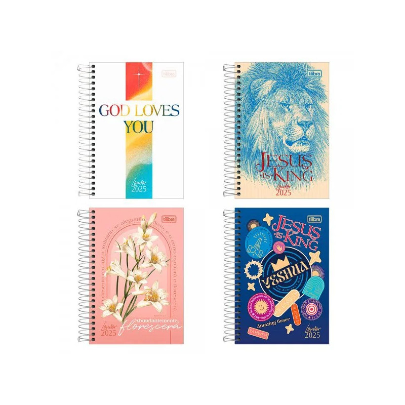 AGENDA RELIGIOSA LOUVOR ESPIRAL M5  2025 / TILIBRA