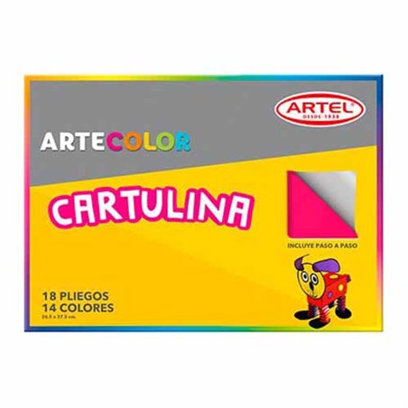 sobre Cartulina de colores