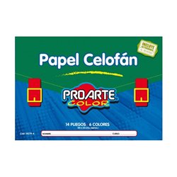 Bolso Proarte Papel Celofan 6 Color 14Hj