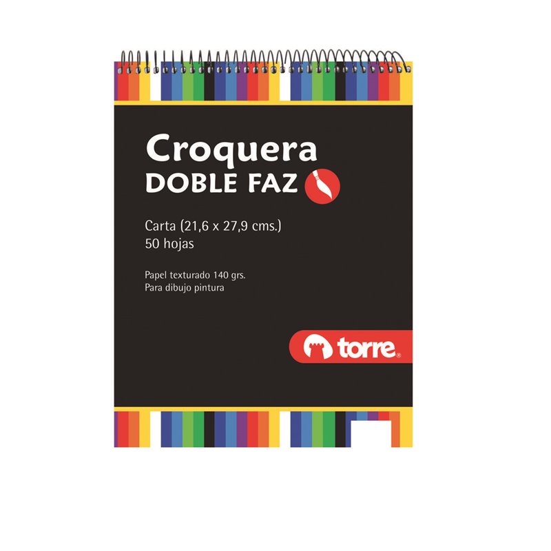 Croquera Papel Doble Faz Carta 21.6 x 27.9 cm