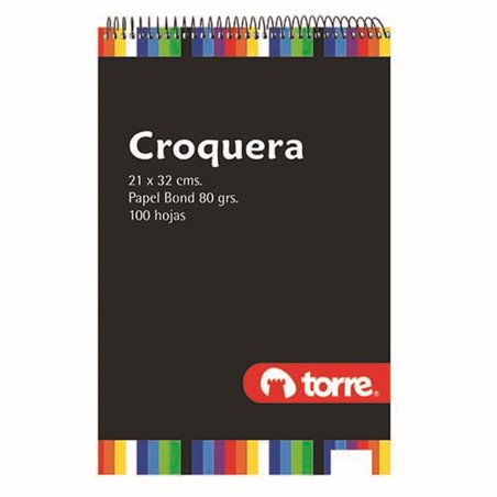 Croquera 21X32 Oficio Torre