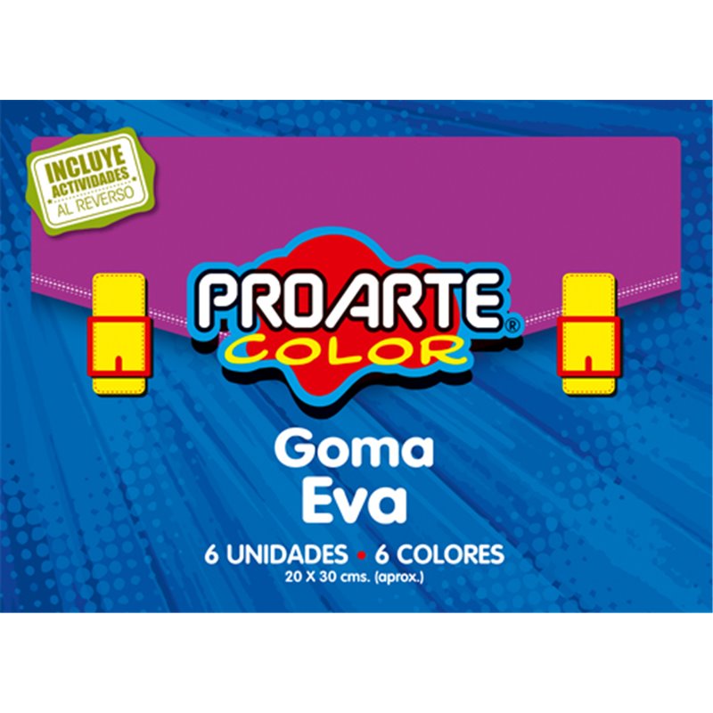 Block Goma Eva 6 Col.20X30 Proarte