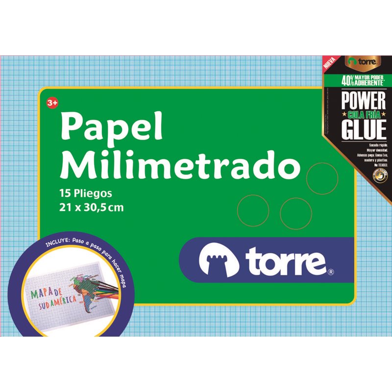 Bolsón papel milimetrado