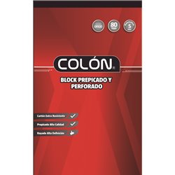 Colon Block Mat 5 Mm 80 Hojas Oficio